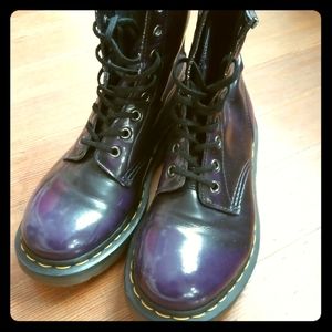 Purple vegan leather Doc Martens size 7